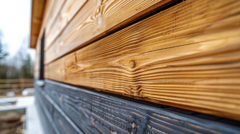 Faux Wood Siding Installation